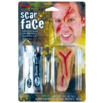 Scar Face Fx Kit Makeup for Fancy Dress Fscar Face Fx Kit